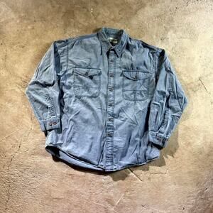 Vintage VTG 90’s Y2K Blue Longsleeve Button Up Shirt